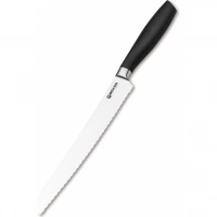 Кухонный хлебный нож Bker Core Professional Bread Knife, 220 мм, сталь X50CrMoV15, рукоять пластик купить в Тольятти