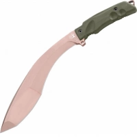 Мачете Fox Extreme Tactical Trakker Kukri, сталь N690, рукоять Forprene, зеленый купить в Тольятти