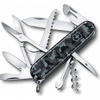 Нож перочинный Victorinox Huntsman 1.3713.942,91 мм, 15 функций, морской камуфляж купить в Тольятти