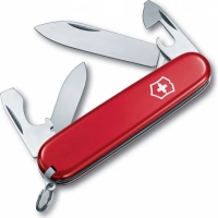 Нож перочинный Victorinox Recruit, сталь X55CrMo14, рукоять Cellidor®, красный купить в Тольятти