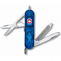 Нож перочинный Victorinox Signature Lite Sapphire 0.6226.T2 58мм 7 функций полупрозрачный синий купить в Тольятти