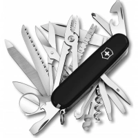 Нож перочинный Victorinox SwissChamp, сталь X55CrMo14, рукоять Cellidor®, черный купить в Тольятти