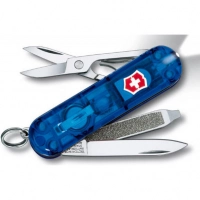 Нож перочинный Victorinox SwissLite Sapphire 0.6228.T2 58мм 7 функций полупрозрачный синий купить в Тольятти