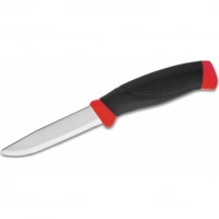 Нож с фиксированным лезвием Morakniv Companion F Rescue, сталь Sandvik 12С27, рукоять резина/пластик купить в Тольятти