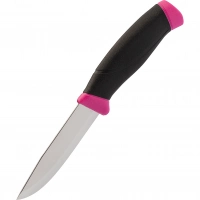 Нож с фиксированным лезвием Morakniv Companion Magenta, сталь Sandvik 12C27, рукоять резина/пластик, пурпурный купить в Тольятти