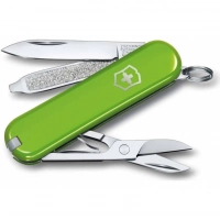 Нож Victorinox Classic SD Colors, Smashed Avocado (0.6223.43G) светло-зелёный, 7 функций 58мм купить в Тольятти