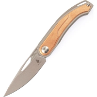 Складной нож Kizer Apus, сталь CPM S35VN, рукоять титан/ Bronze Carbon купить в Тольятти