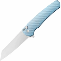 Складной нож Pro-Tech Malibu Blue Titanium, сталь 20CV, рукоять титан купить в Тольятти