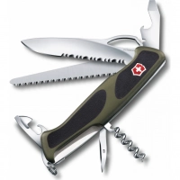 Складной нож Victorinox, сталь X55CrMo14, рукоять полиамид, черно-зеленый купить в Тольятти